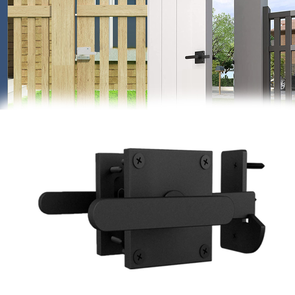 Furniture Hardware Fitting - Black Double Sided Aluminum Barn Door
