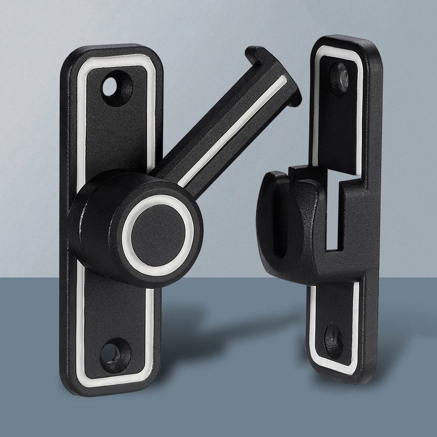 Black Luminous Barn Door Latch - Furniture Hardware Fitting review and price